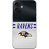 NFL Baltimore Ravens White Striped iPhone 16 Plus Skin